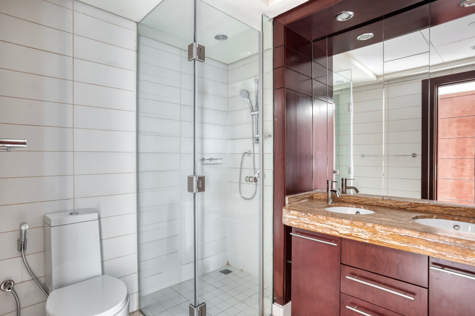 Bathroom with walk-in shower