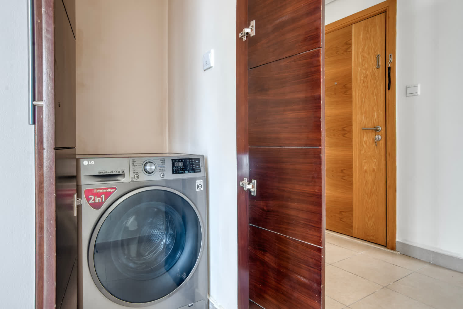 Washer and dryer in the apartment