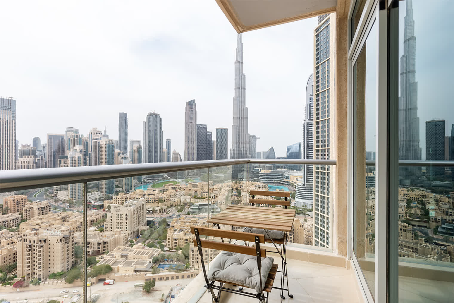 View across Downtown from the balcony