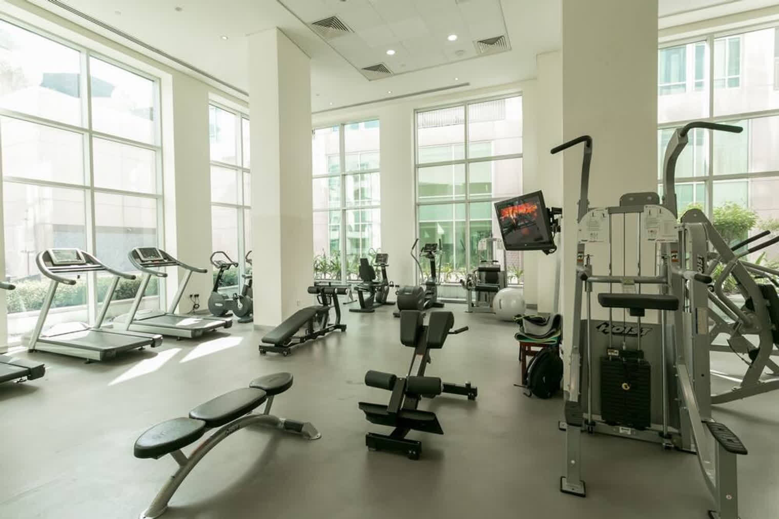 Gym in the building
